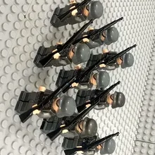 Солдат кирпичные строительные блоки военное оружие город аксессуары Совместимость playmobil войны Мини фигурки оригинальная игрушка для детей