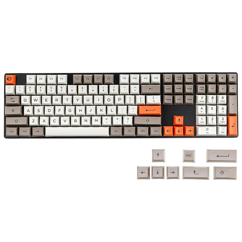 AKKO Steam Engine Key Caps 108 Key SA Profile PBT Keycaps For Mechanical Keyboard