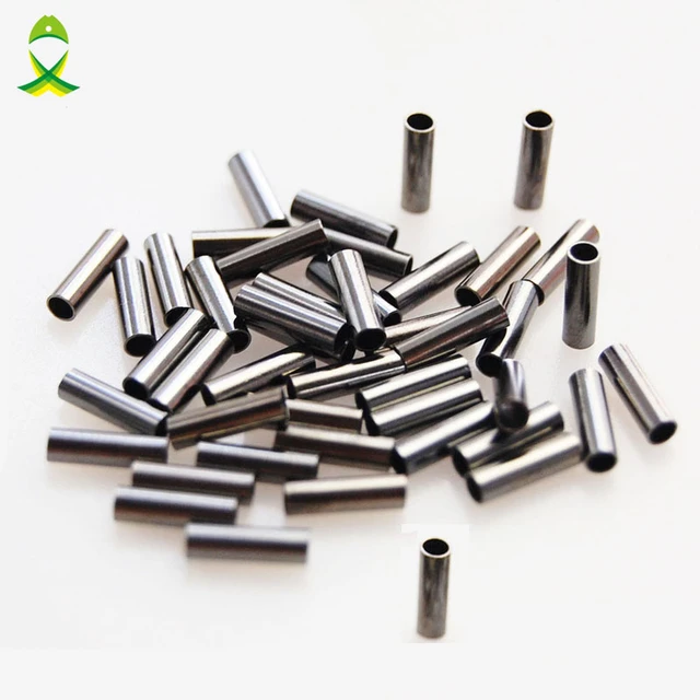 1000pcs/lot fishing copper sleeve Barrel Crimping Sleeves pipe line tube  fitted tube for fishing line accessories