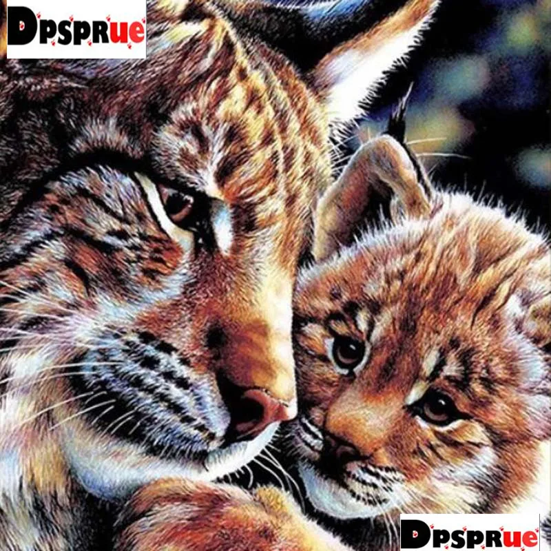 Набор для алмазной вышивки Dpsprue 008 картина 5d сделай сам с изображением животных