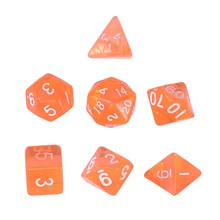 1 Набор 20 сторонних игровых кубиков D20 многогранные кости для подземелья и драконов настольные игры(красочные