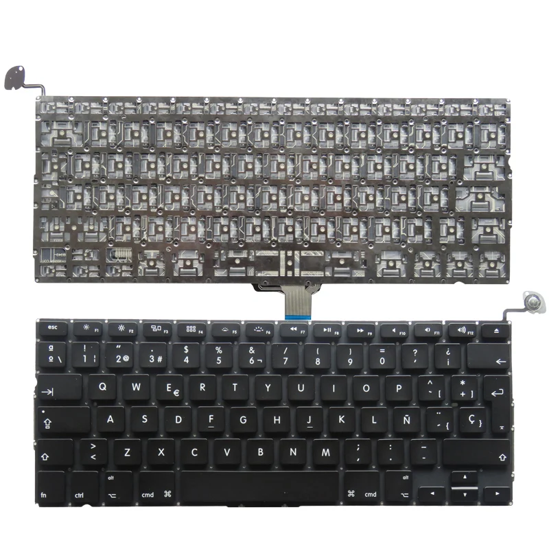 New Spanish Laptop Keyboard 2009-2012 For Apple Macbook Pro A1278 MC700 MC724 MD313 MD314 SP Latin Keyboard Replacement
