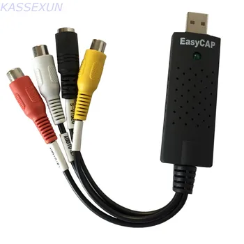 

2017 new VHS to PC converter,convert analog RCA video audio to digital format, save in pc for Windows7 32bit, Free shipping