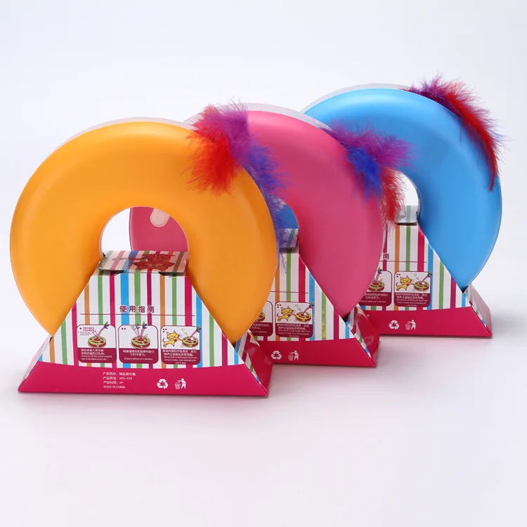 Round cat turntable bell toy ball feather spring mouse pet toy. | Дом и сад