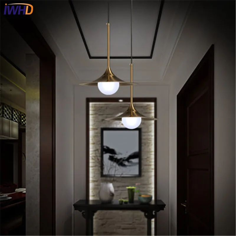 

Simple Style Modern Droplight Creative Iron Glass LED Pendant Light Fixtures For Dining Room Bar Hanging Lamp Indoor Lighting