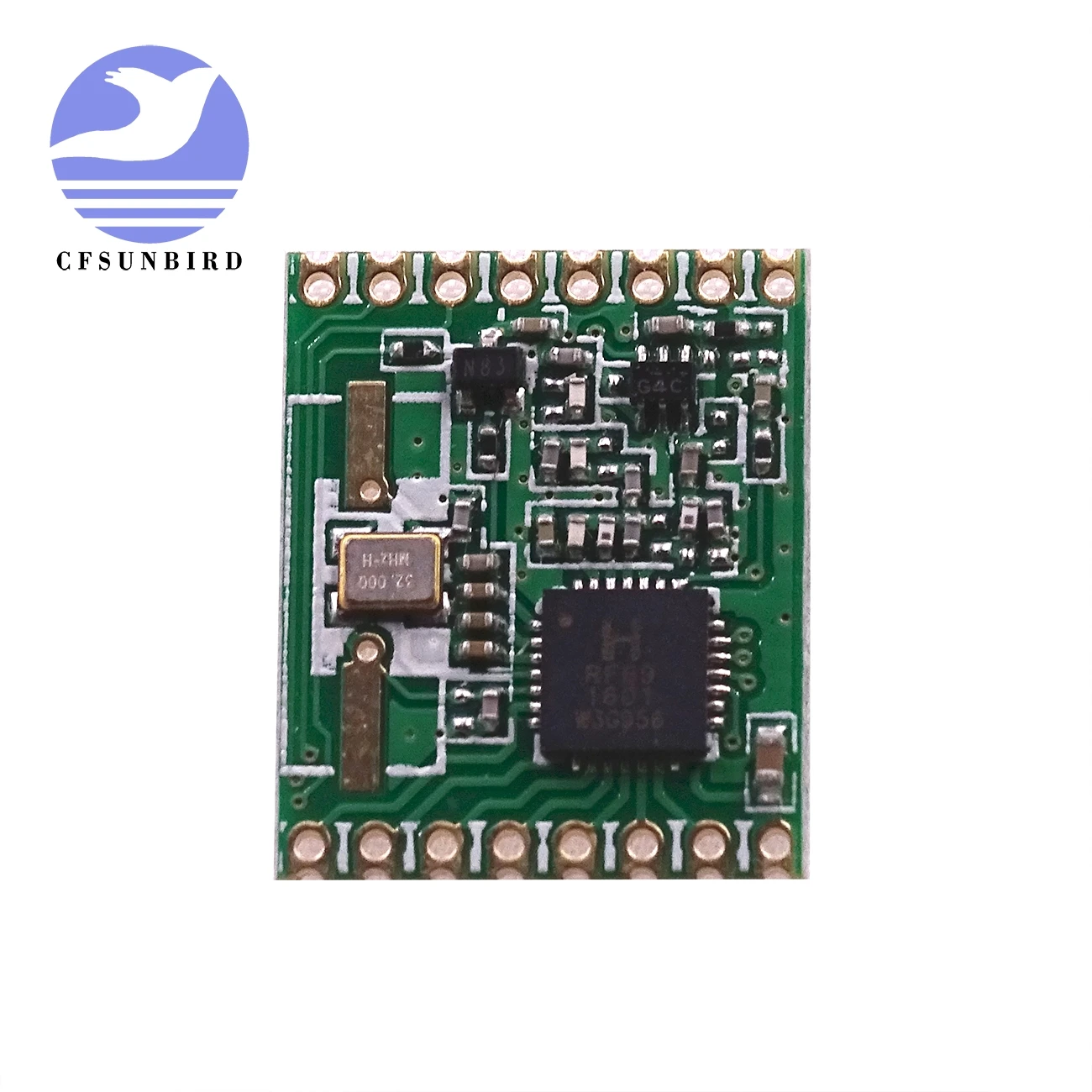 

CFsunbird 1pcs/lot RFM69HW RFM69H FSK transceiver module 20dBm Frequency 433MHZ 315MHZ 868MHZ 915MHZ