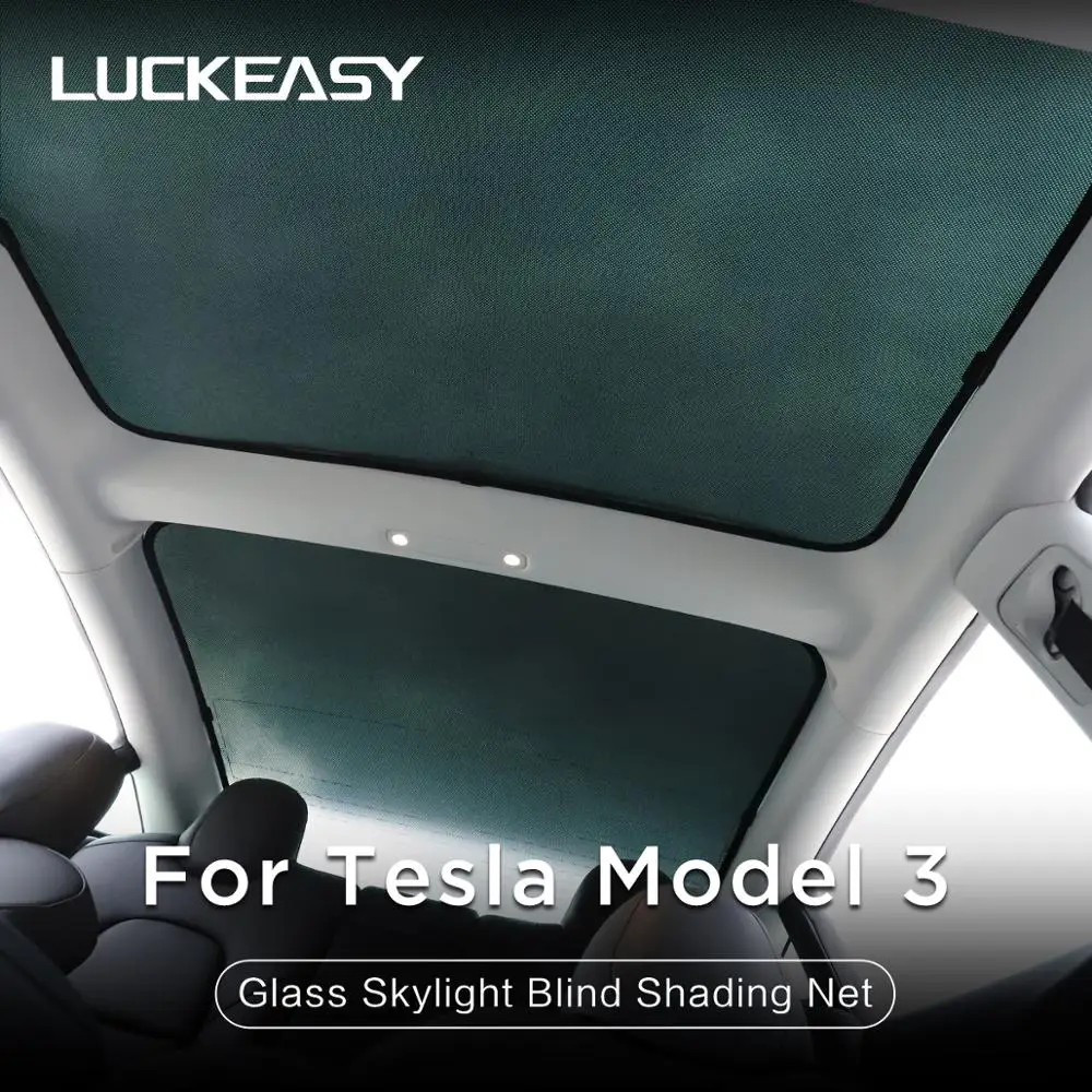 LUCKEASY для Tesla Model 3 стеклянная лампа автомобиля|Козырьки ветрового стекла| |