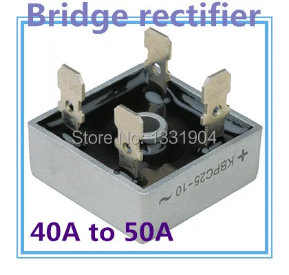 

free shipping10PCS/LOT New singe phase Diode Bridge Rectifier KBPC 40A to 50A