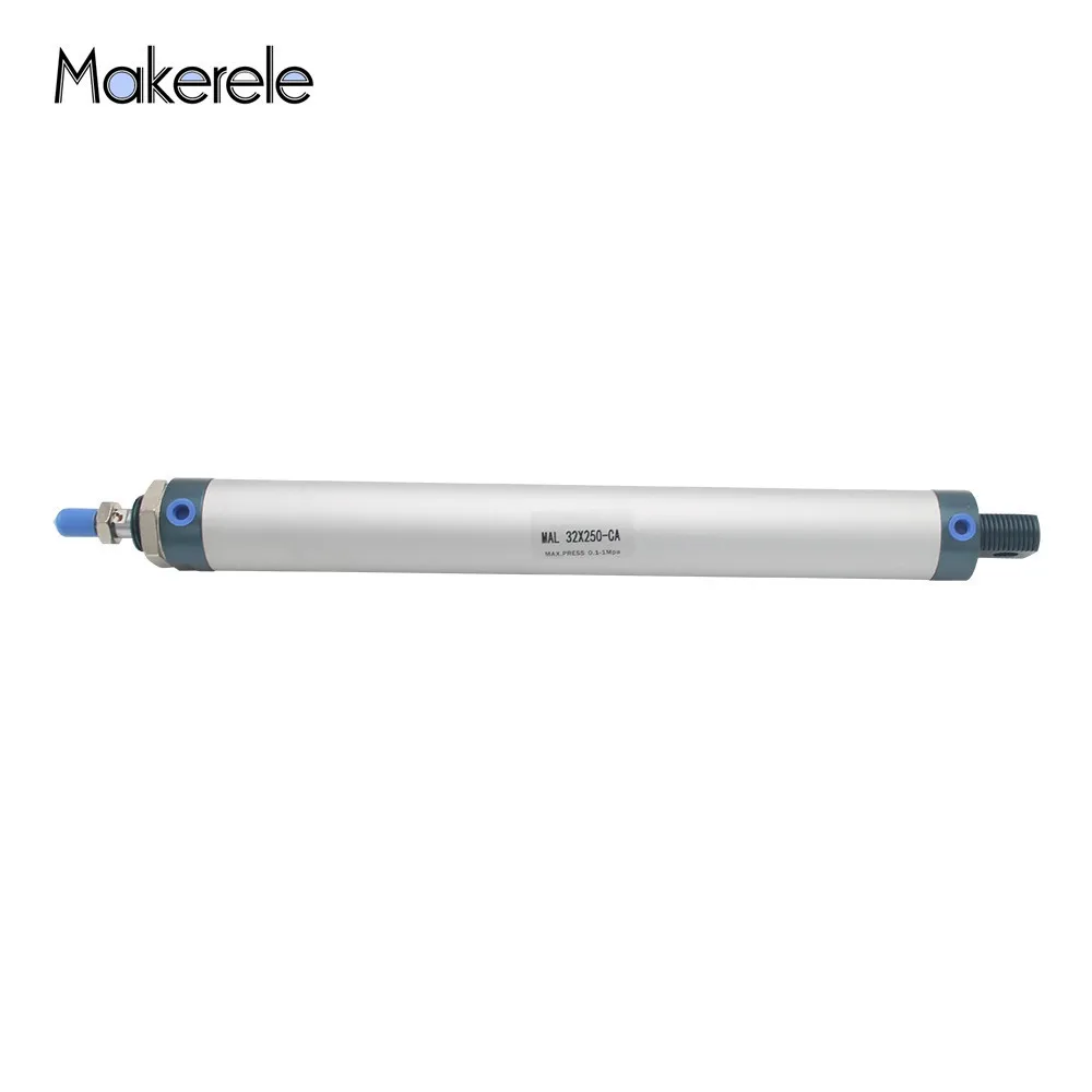 

Free Shipping Pneumatic Cylinder 32mm Bore 25 Stroke Air Cylinder Single Rod Double Acting Mini Pneumatic New MAL32-25-CA