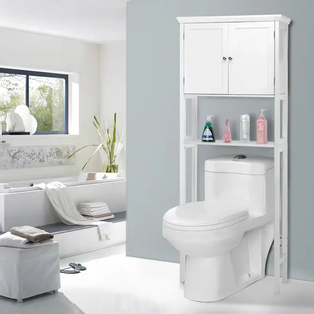Cheap Giantex Toilet Storage Space Saver Towel Rack Shelf Modern Bathroom Cabinet Home Furniture HW57023 Cheap Giantex Toilet Storage Space Saver Towel Rack Shelf Modern Bathroom Cabinet Home Furniture HW57023