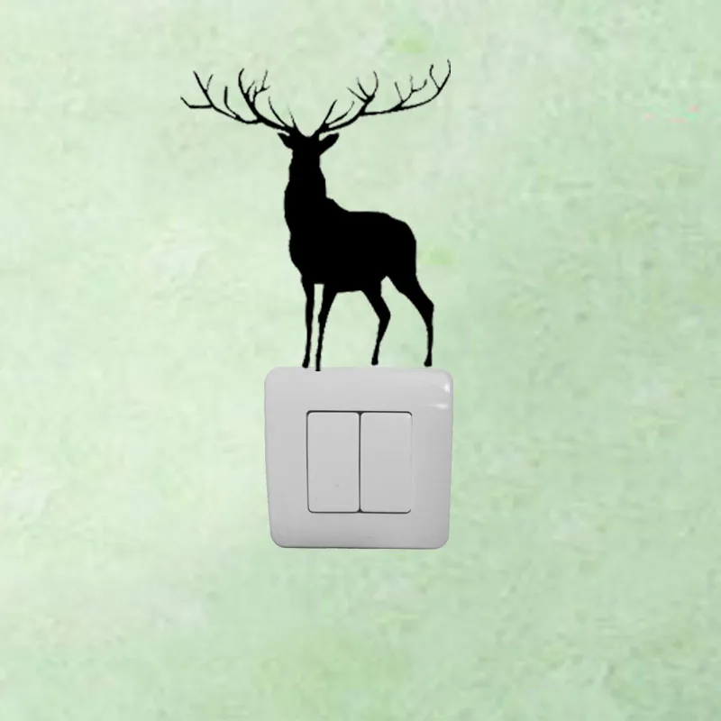 

One Large Deer Wall Decor Removable Vinyl Decal Sticker Switch Decor 3SS0121