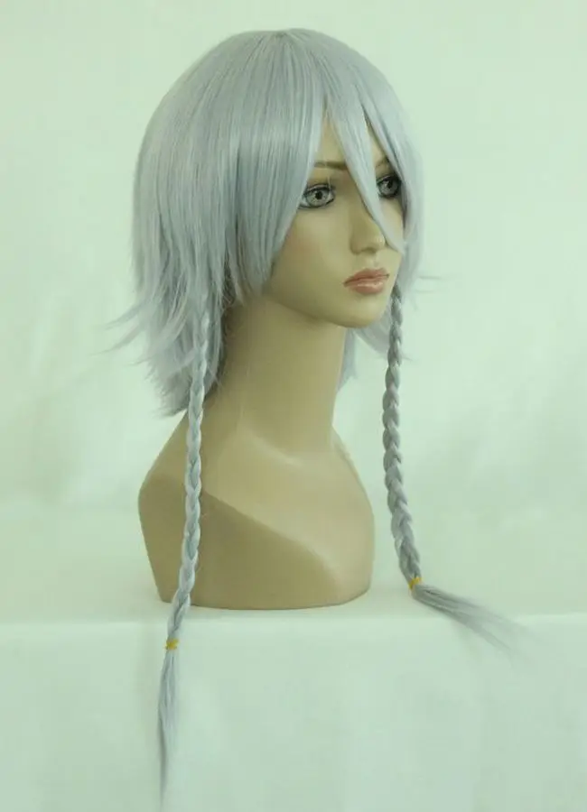 MCOSER 80 см 3" Синтетический прямой оплетка серый смешанный цвет косплей парик Высокая температура волокна волос WIG-020A