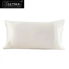 LilySilk yastık % 100 ipek saf 16 Momme doğal dut saç lüks 50x90cm fildişi ev tekstili ücretsiz kargo