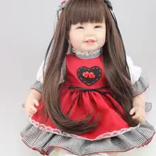 55 см Детские спальные Куклы силиконовые возрождается Куклы младенцев bonecas Brinquedos Menina Best Рождество/подарок на день рождения для детей образования