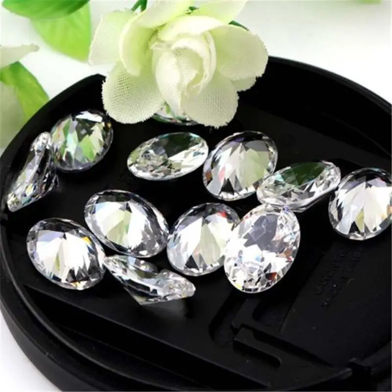 

ILOVEDIY 10X14mm Oval Cut AAA Natural Zircon Natural Zircon Beads Gems Loose Beads 5 Colors