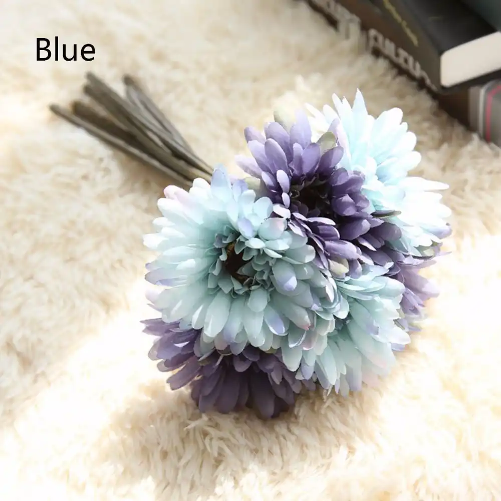 1 букет из искусственных шелковых цветов 28 см|silk flowers artificial|artificial silk flowersilk |