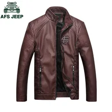 Высокое качество Весна Осень кожаные куртки для мужчин размера плюс 3XL Jaqueta De Couro Masculina стоячий воротник Байкерская верхняя мужская куртка