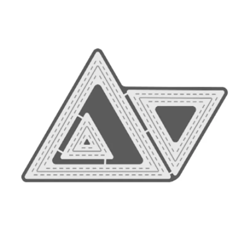 DiyArts треугольная рамка для резки металла Скрапбукинг 3 шт 60 45*114 мм ремесло Новый