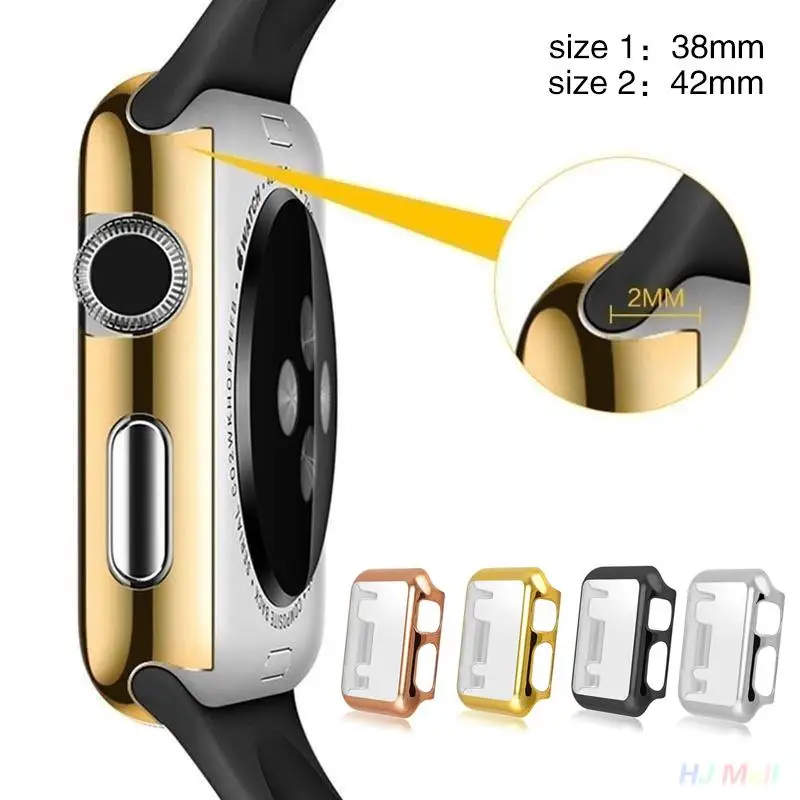 38mm Thin PC Hard Protective Protection Soft Skin Case For Apple For iWatch Screen Protector