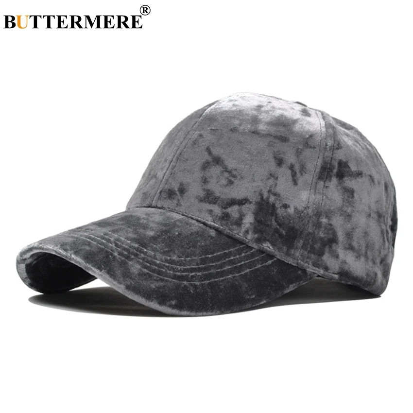 BUTTERMERE marca Borgoña terciopelo Gorra de béisbol para mujeres de diseñador de béisbol ajustable sombrero Casual coreana Gorra y sombrero Gorra de Baseball