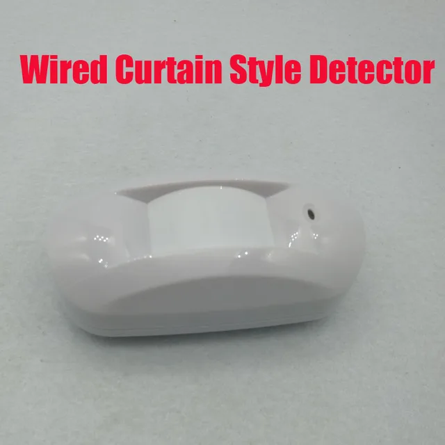 Wired Curtain PIR Detector P127  Infrared Home Alarm Security 1