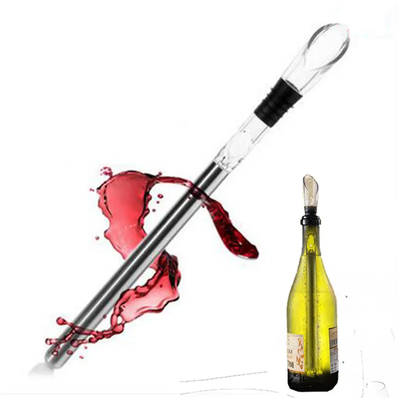 Stainless steel Ice Chiller Red Wine Cooling Rod Stick Cooler Sober