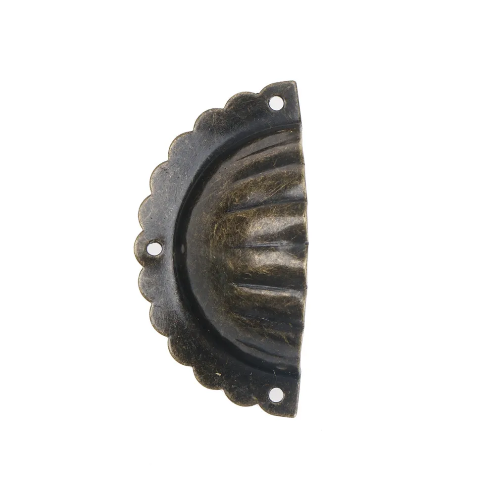 

Kitchen Cupboard Shell Handle Pull Furniture Fittings Antique Bronze Furniture Handle Drawer Cabinet Knob and Handle hot sale
