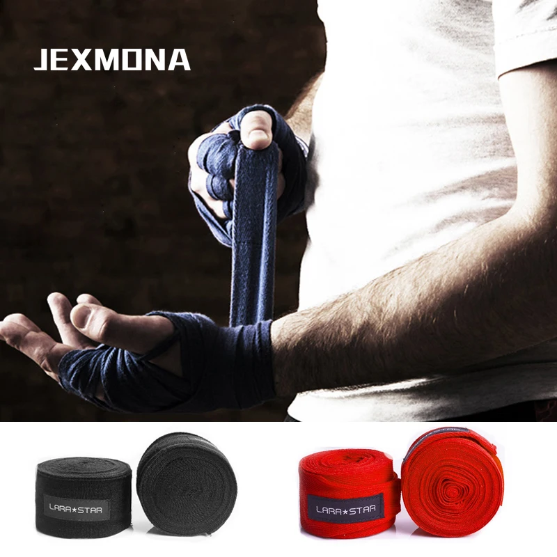1 pcs kick boxing bandage cotton Taekwondo Boxing Hand Wraps 5m length