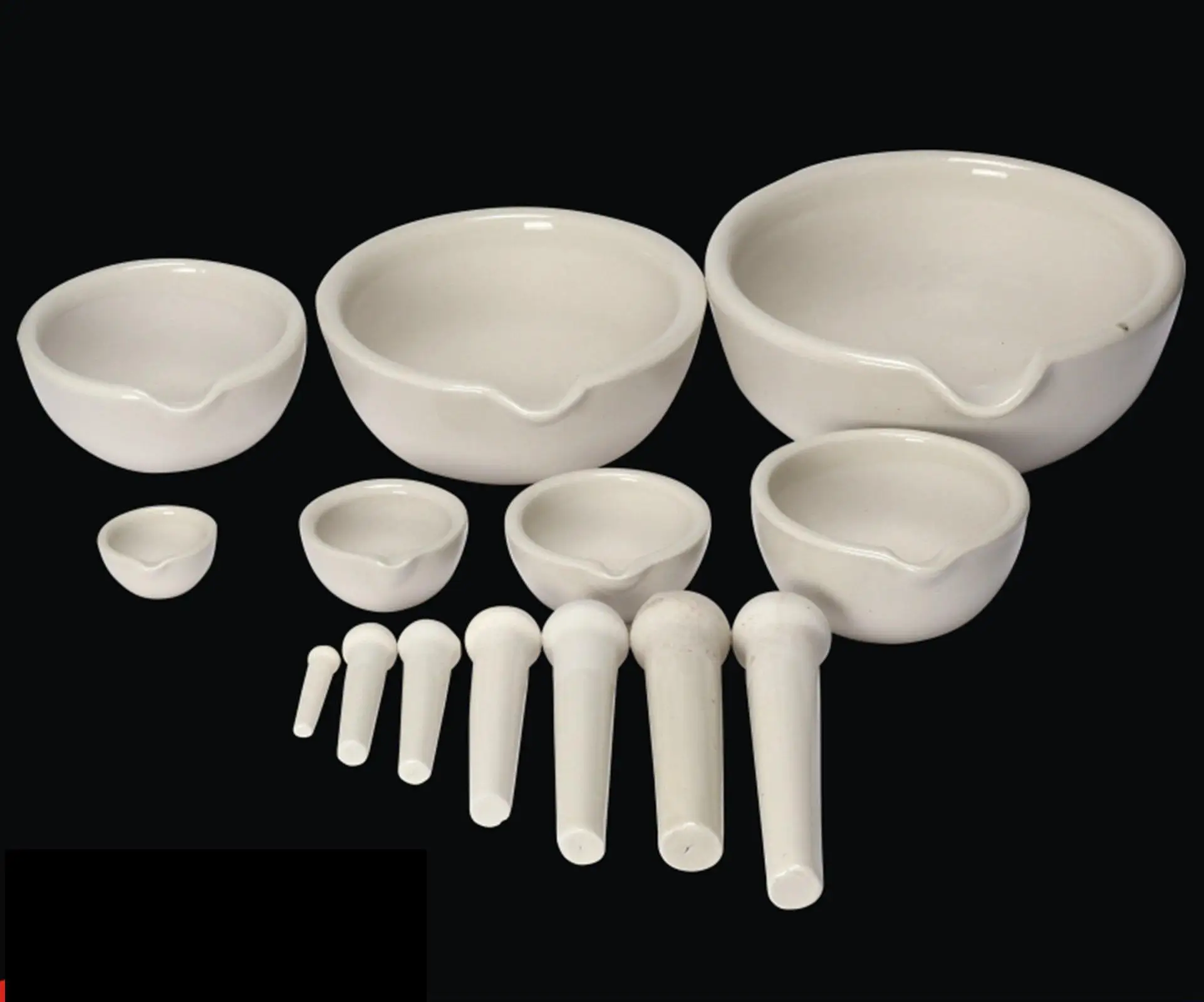 com-four® Mortero y Mano de Porcelana para Especias y Hierbas Mortero/Maja de Porcelana 