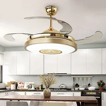 Светодиодный потолочный светильник в стиле АР-деко, модный, RGB, меняющий цвет, bluetooth, музыкальный, беспроводной вентилятор, светильник с пультом дистанционного управления, атмосферная лампа