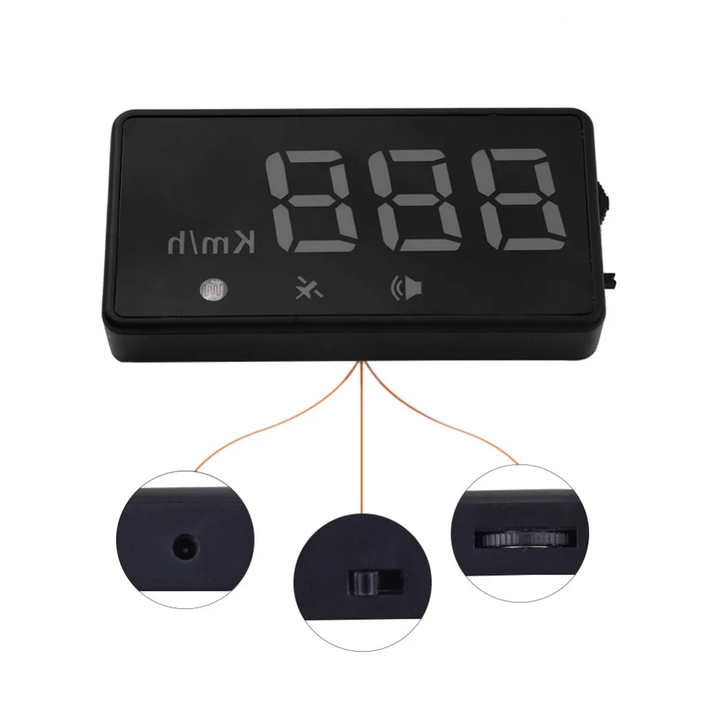 Auto Fahrzeug GPS HUD Digitale LED Auto Head Up Display Universal Auto-Tachometer geschwindigkeit a