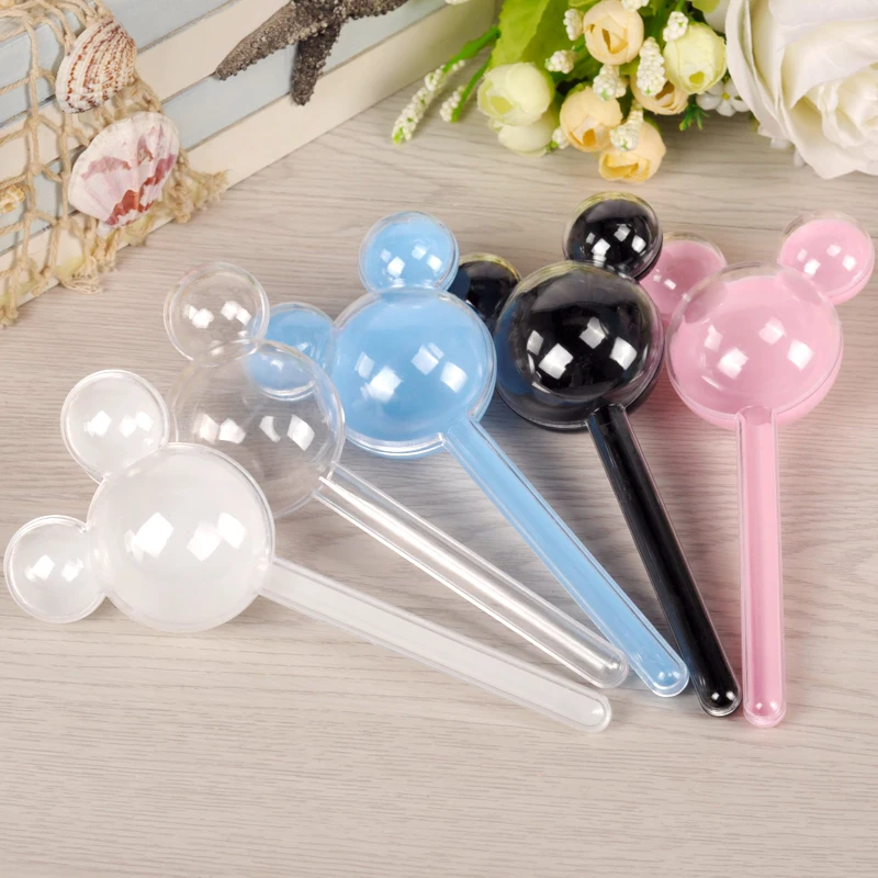 

20pcs Cute Baby Shower Mouse head shape plastic candy box Gender Reveal gift box for kids chocolate holders wholesale