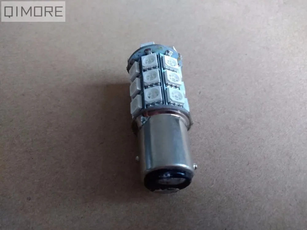 1 шт. 12 В 1157 S25 BA15D 27 SMD светодиодный ная лампа для скутера мотоцикла автомобиля стоп