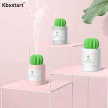 Мини кактус синхронизации увлажнитель воздуха USB мощность ароматерапия диффузор ароматический увлажнитель воздуха дома Спальня Desktop ночник очиститель воздуха