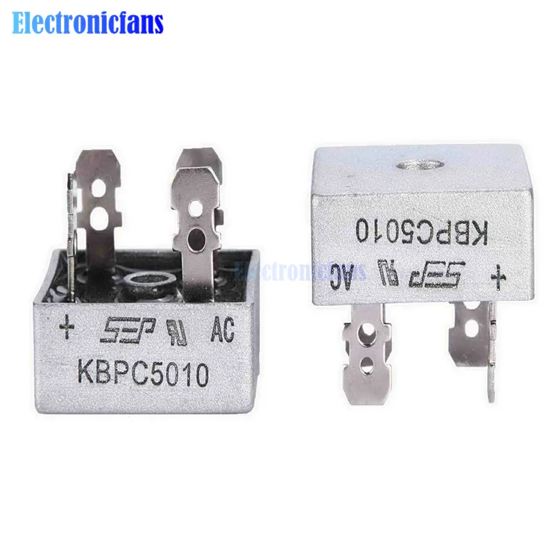 2PCS KBPC5010 diode Bridge Rectifier diode 50A 1000V KBPC 5010 Power Rectifier diode Electronica componentes