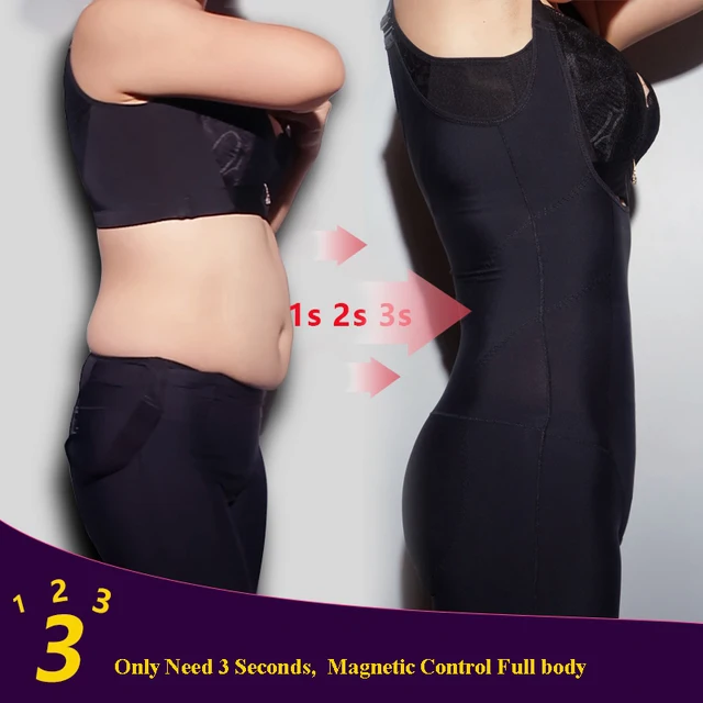 High Quality Women Waist Magnetic Control Stomach body shaper Push Up Bras shapewear Thinning bodysuits Thigh Compression Belly