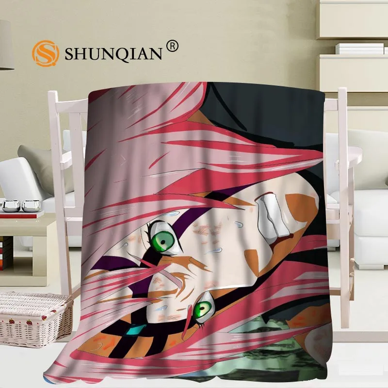 Пользовательские аниме одеяло "Наруто" мягкого флиса DIY картину украшения Спальня Размеры 56x80 дюймов, 50X60 дюймов, 40X50 дюймов A7.10