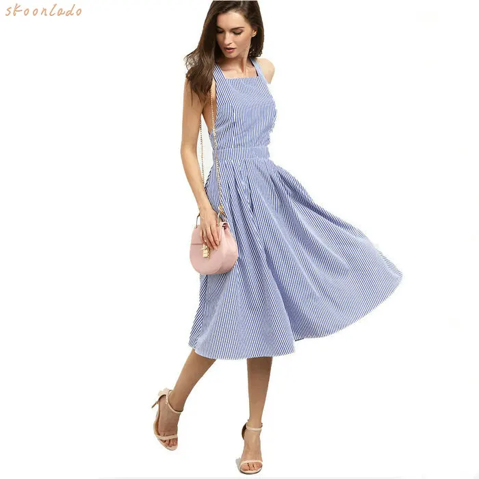 

women clothing Pastoral style cotton material dresses female young looking slimming clothes summer sling fashion show wearing