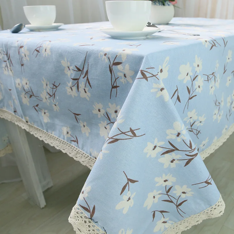 

Pastoral Rural Style Fresh Tea Tablecloth Waterproof Oilproof Table Cloth Dining Kitchen Table Cover Protector toalha mesa