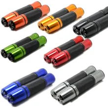 Nueva Marca de 8 Colores 1 Par Universal CNC de Aluminio de 7/8 ”22 MM Manillar de La Motocicleta Termina y Empuñaduras De Barras Motocross Accesorios