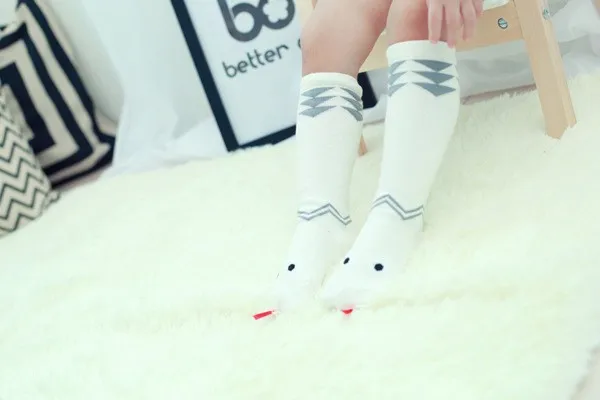 Meias Bebe смешные детские носочки Новорожденные Носки для мальчиков и девочек Нескользящие змея детские высокие носки гетры