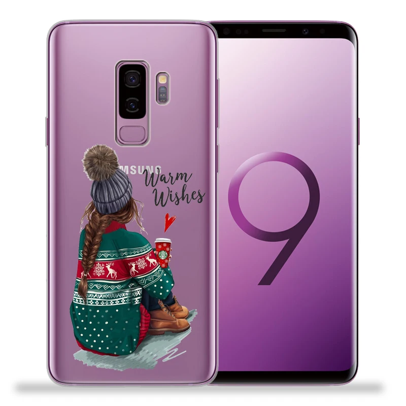 Модный чехол для телефона с изображением суперпапы мамы и дочки для samsung Galaxy S9 S8 S10 Plus S7 S6 Edge S10 Lite Note 8 9 Funda Etui - Цвет: 12