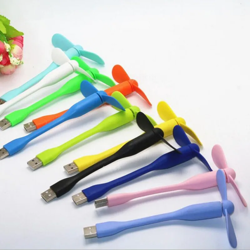 Портативный Гибкие USB Cooler Мини-Вентилятор Милые Красочные Кулер Для Ноутбука Настольного Компьютера - изображение