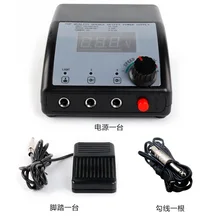 Lcd Цифровая Татуировка питание постоянный макияж тату машинка для бровей комплект Регулируемая мощность+ педаль+ крючок линия