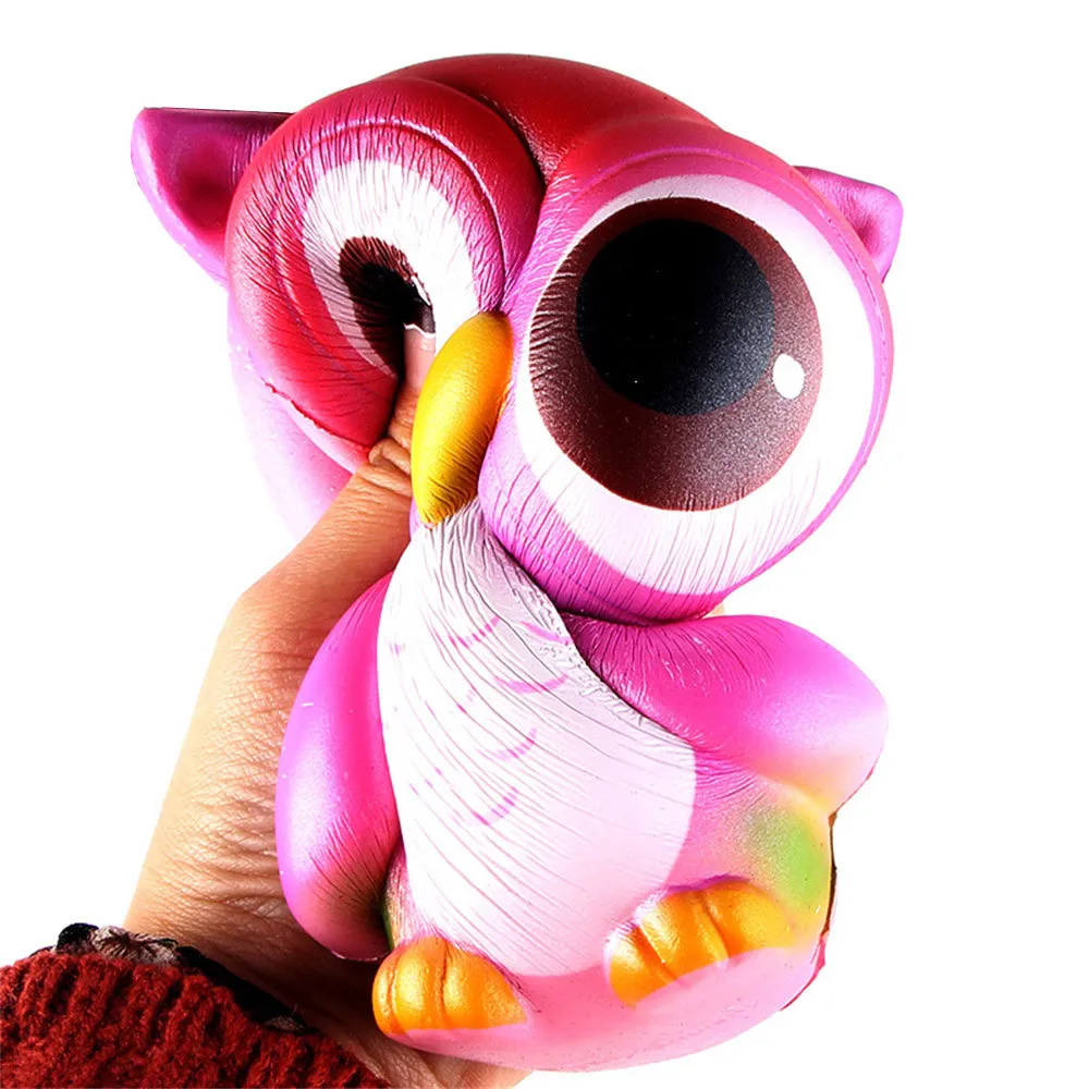 spesifikasi 15 cm Novelty Pink Owl Krim Beraroma Licin Lucu Mainan Stres Reliever Squeeze Owls Lambat Naik Kawaii Hewan Anti stres Kucing b