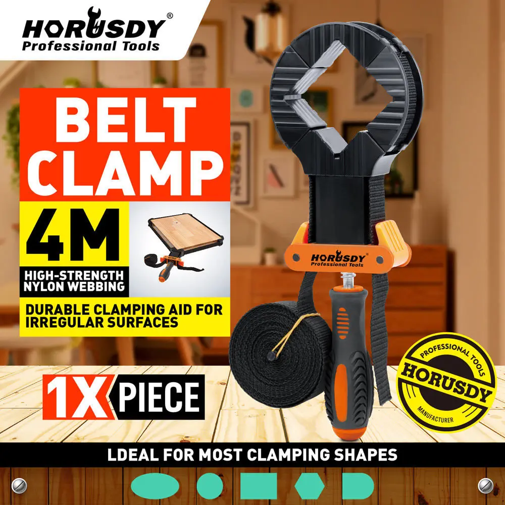  HORUSDY Adjustable Blet Clamp Woodworking Multifunction Band Polygonal Clip 90