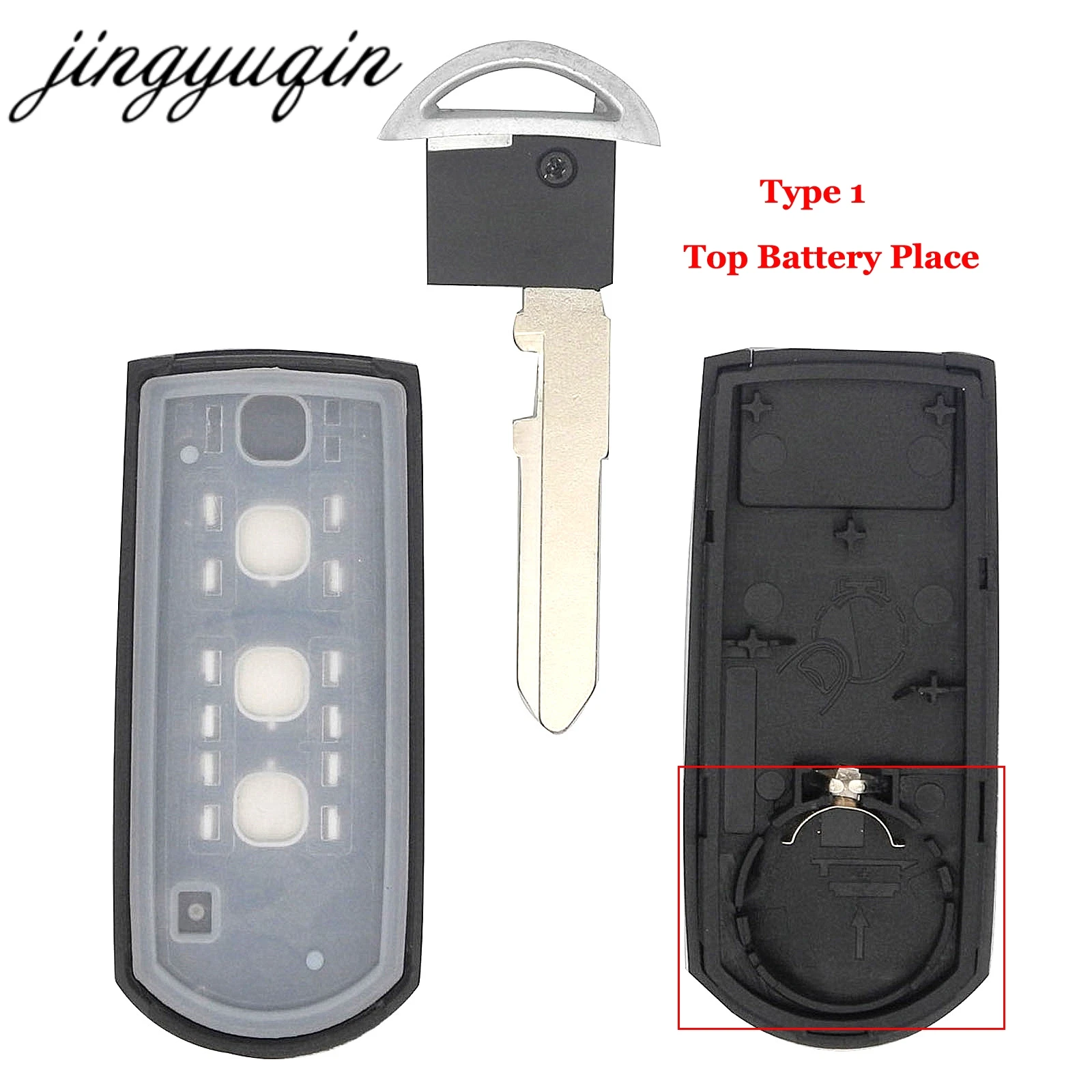 Jingyuqin 3 кнопки Smart Key Shell для MAZDA M2 M3 M5 M6 CX-3 CX-5 Demio Axela Premacy Atenza автомобильный пульт дистанционного управления чехол без ключа Fob