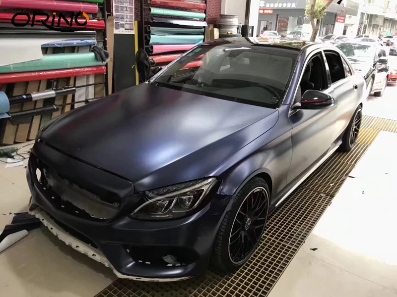 Cobalt Blue Metallic Pearl Vinyl Film Wrap-4