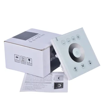 

Fast shipping 10pcs DIY home lighting single color LED Touch Panel Controller led dimmer for DC12V black and white
