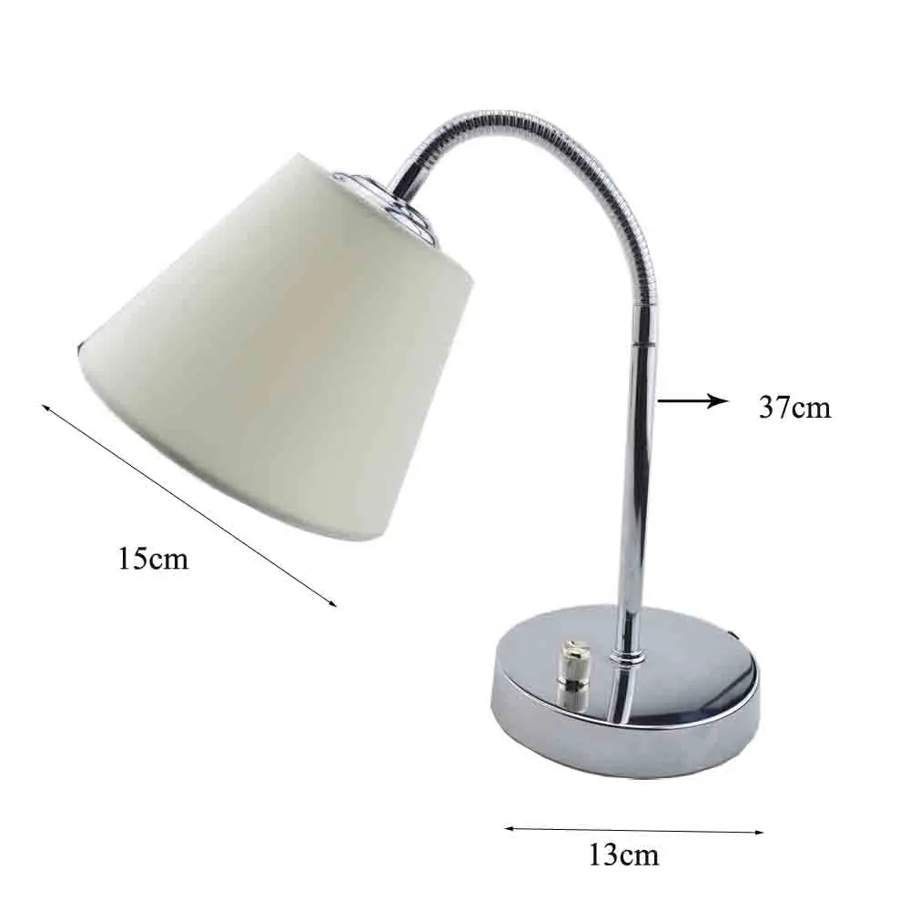 GLW Dimmable Flaxen Nightstand Декор свет лампа с абажуром из ткани прикроватная ткань тени для